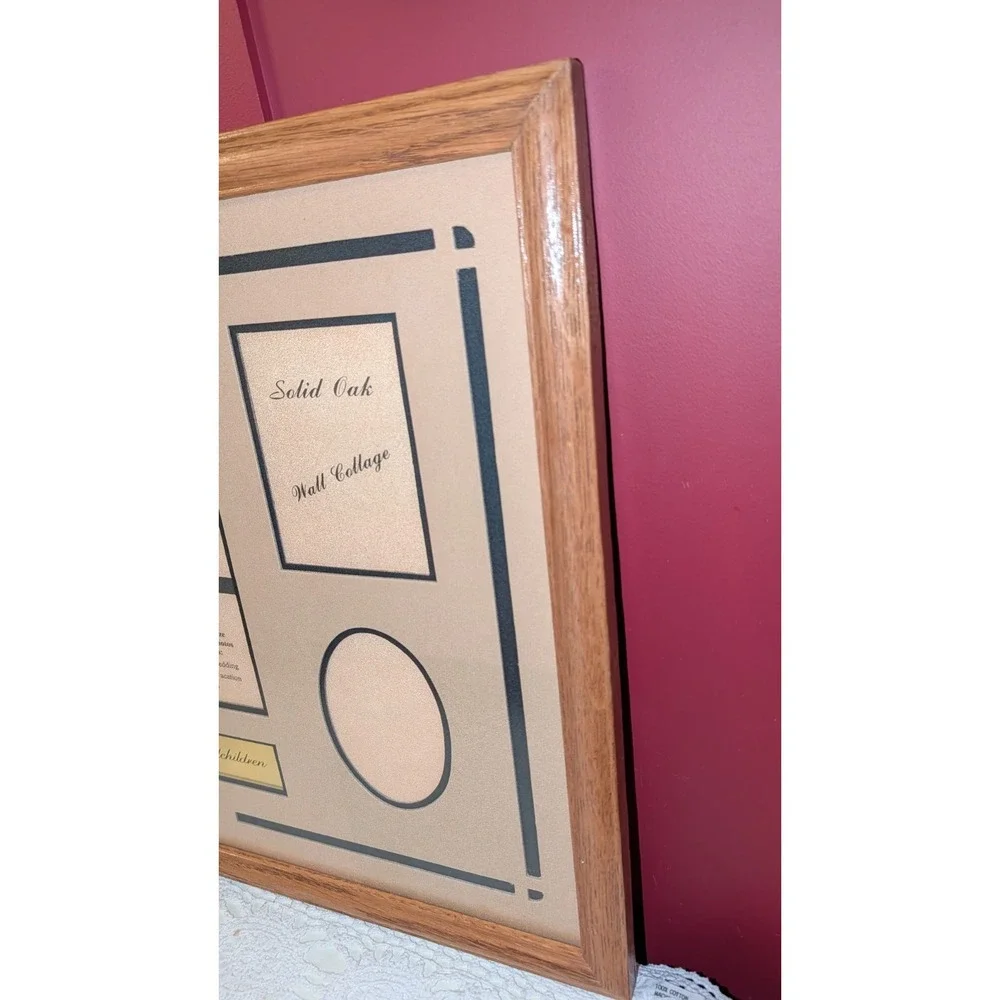 VINTAGE MCM Customizeable Photo Wall Frame ‎ 7 pic  21.5